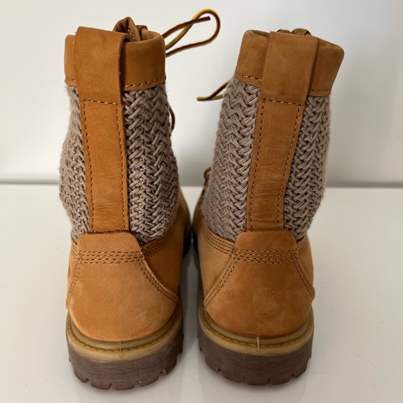 Timberland Authentics Open Weave 6" Wheat Boots Size 7 - Picture 3 of 8